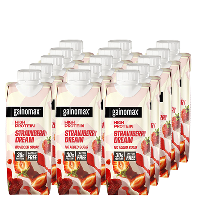 15 x Gainomax High Protein Drink 250 ml jordgubb