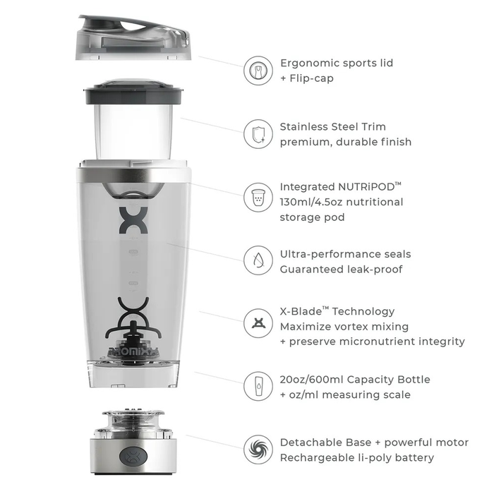 PRO Electric Shaker Stainless Steel 600 ml