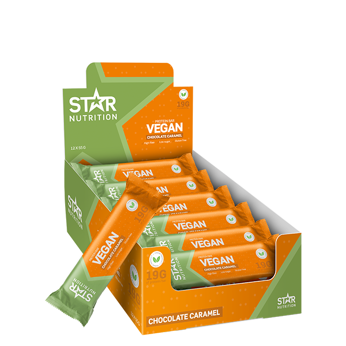 12 x Star Nutrition Vegan Protein bar, 55 g