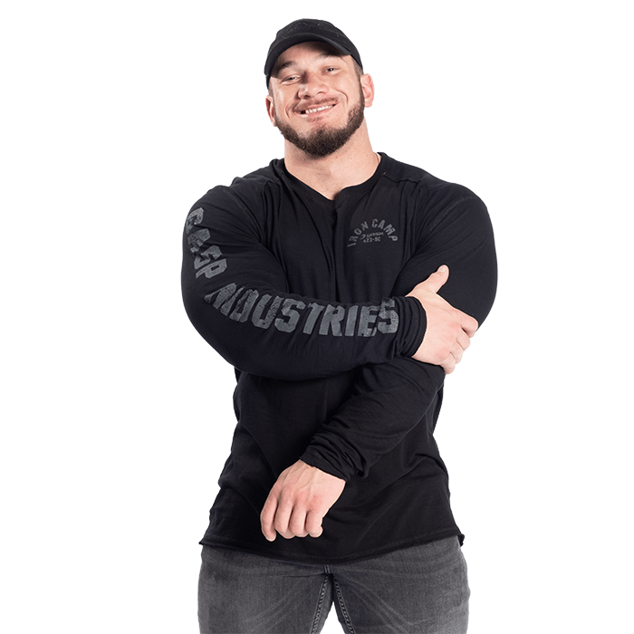 Throwback LS Tee, Black