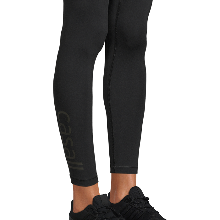 Graphic High Waist Tights, Black