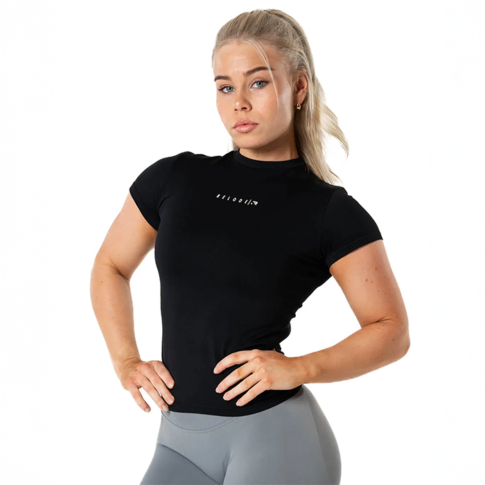 Aura Seamless T‑skjorte Svart