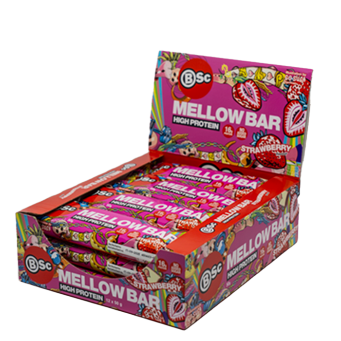 12 x BSc Mellow Bar 50 g Strawberry
