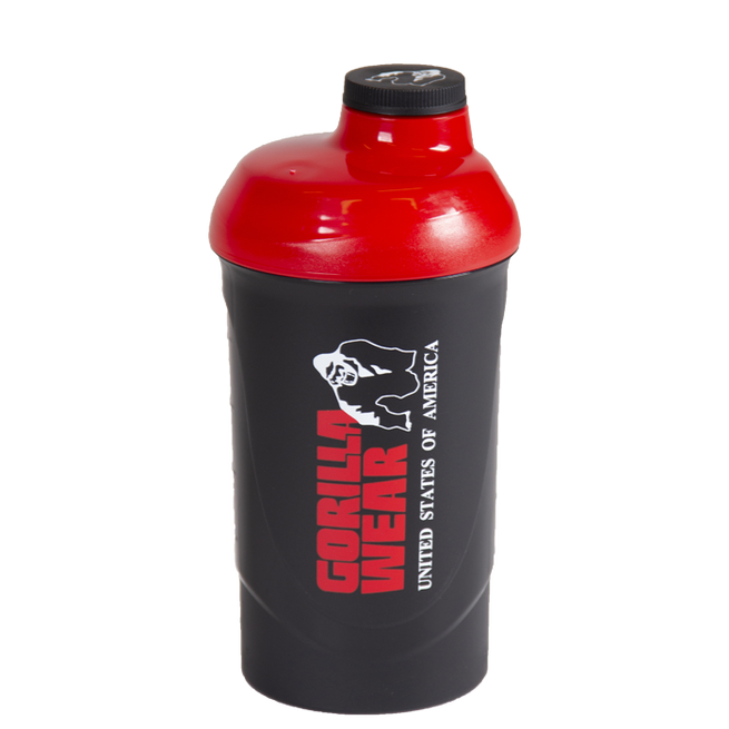 Gorilla Wear Wave Shaker Svart/R&oslash;d 600 ml
