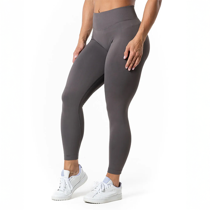 Aura Seamless Scrunch Tights Grå