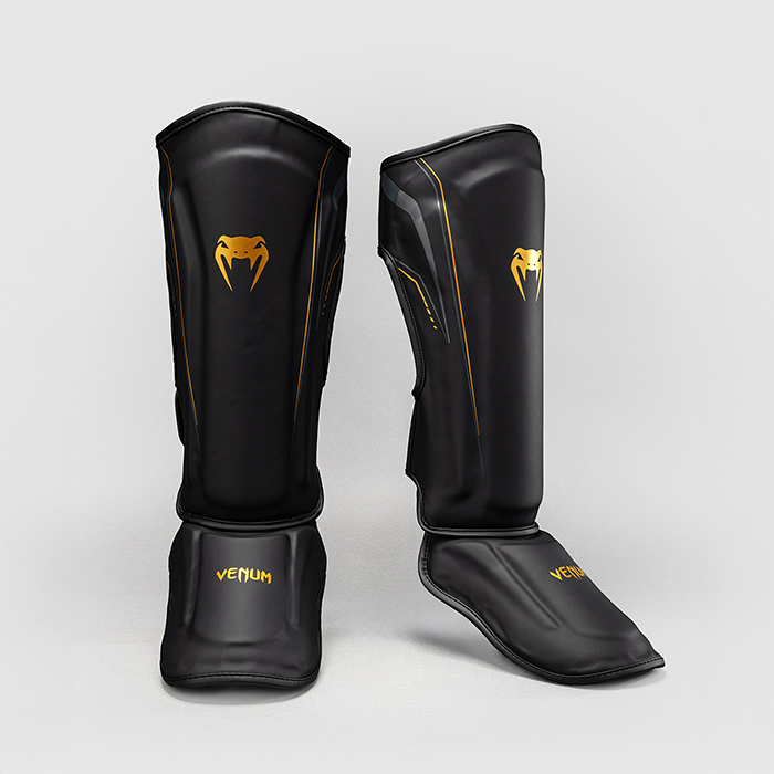 Venum Streamline Leggbeskyttere Svart Gull