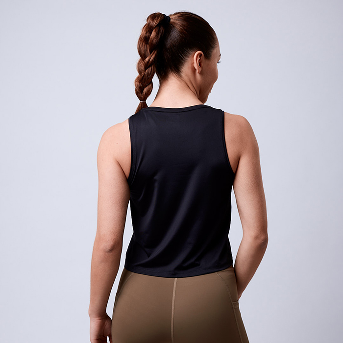 Cropped Linne Svart