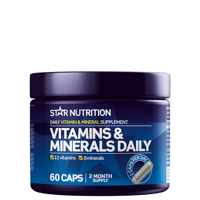 Vitaminer & Mineraler Daglig, 60 kapsler