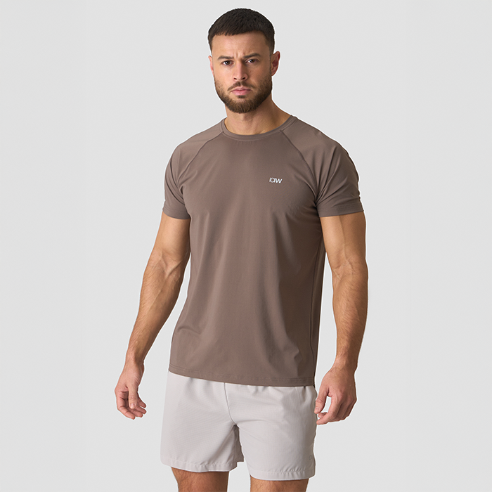 Workout Melange Treningst‑skjorte Gråmelert