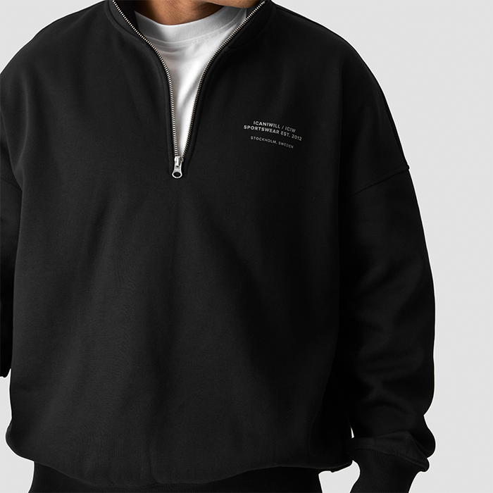 Everyday 1/4 Zip Genser Svart