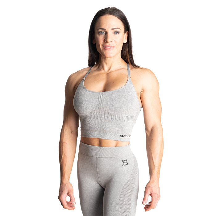 Astoria Seamless Bra, Light Grey Melange