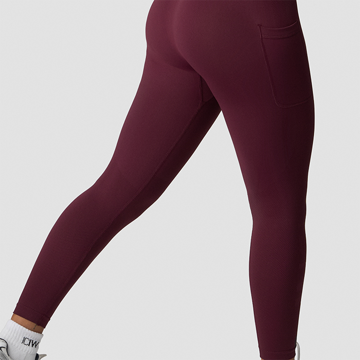Define Seamless Pocket Tights, Dark Mahogany