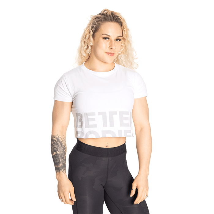 Astoria Cropped Tee, White