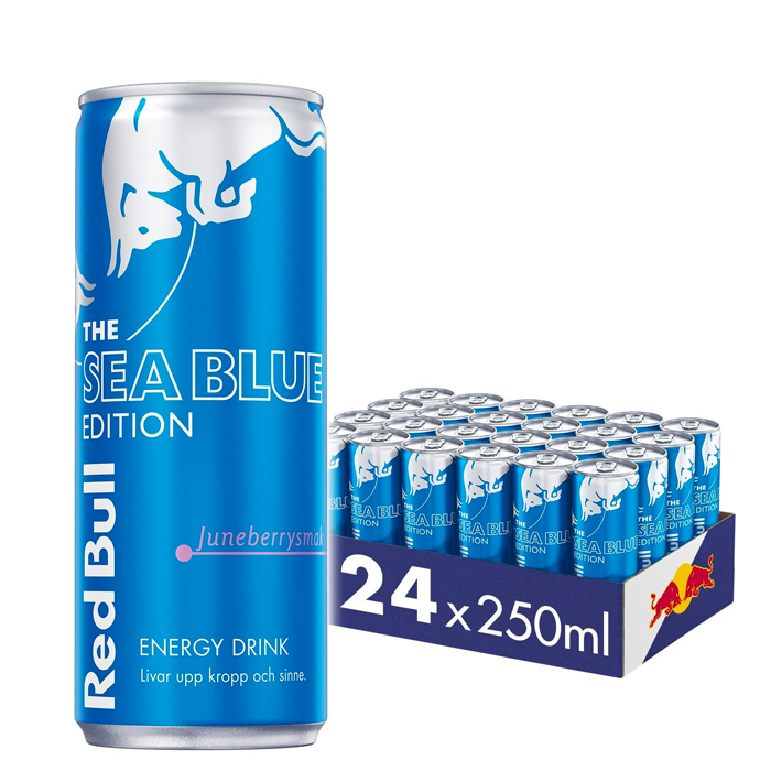 Bilde av 24 X Red Bull Energidryck, 250 Ml, Sea Blue (juneberry)