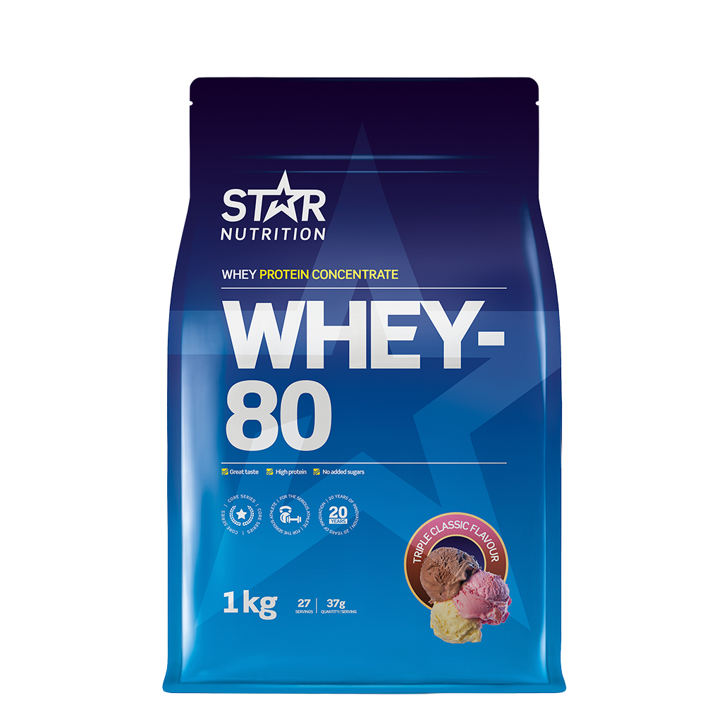 Whey-80 Myseprotein 1 kg