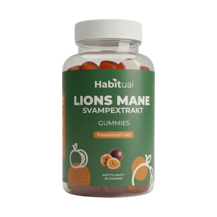 Lion's Mane Gummies 60st (Passionsfrukt)