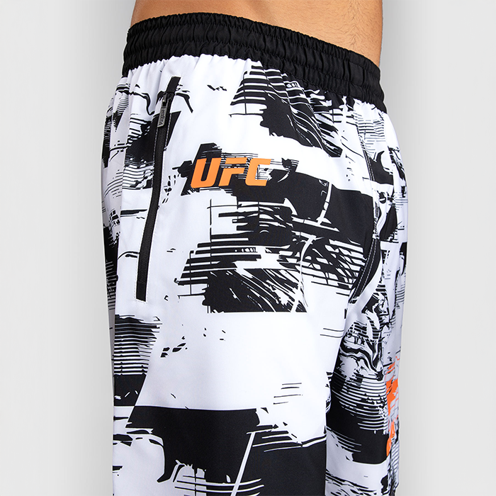 UFC Zenith by Venum Fight Week Treningsshorts Svart Hvit Oransje