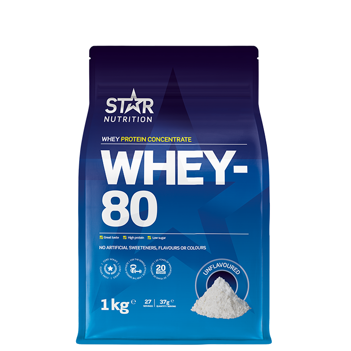 Whey-80 Myseprotein 1 kg