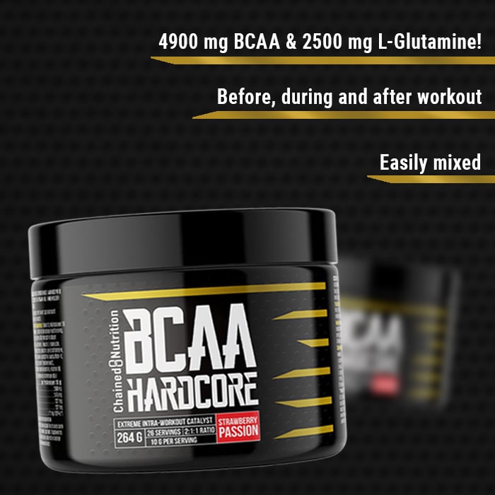 BCAA Hardcore Powder 264 g strawberry_passion