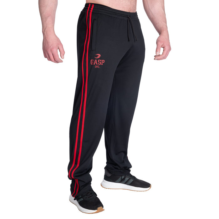 2 Stripe Treningsbukse Svart R&oslash;d
