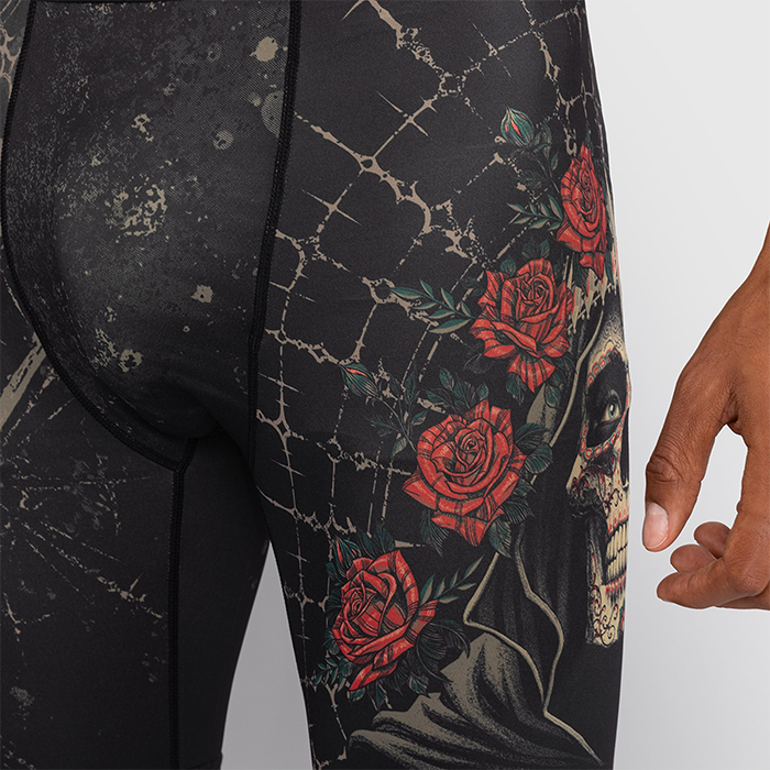 Santa Muerte 5.0 Vale Tudo Shorts Svart Gull