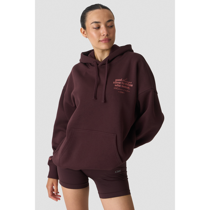 Everyday Relaxed Hoodie Brun