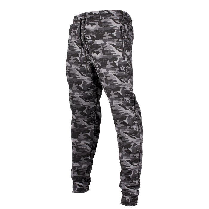 Star Nutrition Tapered Pants, Black Camo