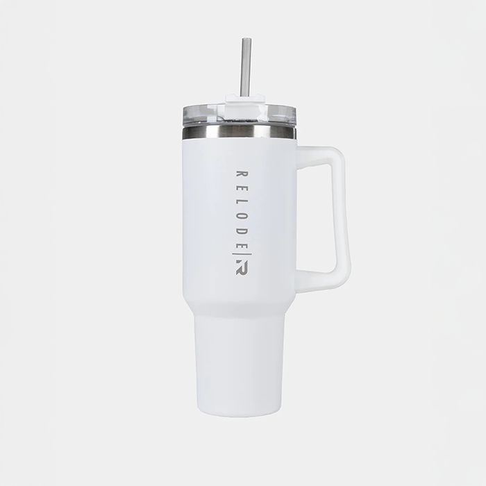 Clean Tumbler Vannflaske Rustfritt Stål 1200 ml Hvit