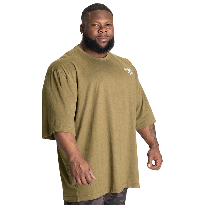 Harder To Kill Iron Tee, Army Green Melange