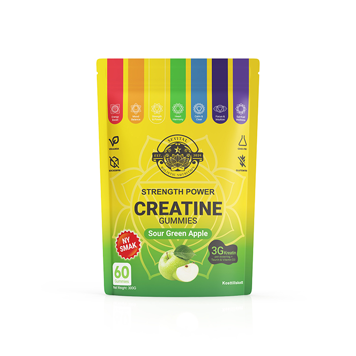 Kreatin Gummies 60 st Sour Green Apple