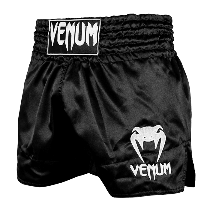 Classic Muay Thai Shorts Svart/Hvit