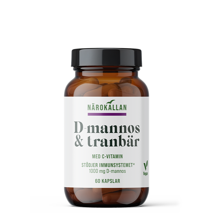 D-Mannos + Traneb&aelig;r 60 kapsler