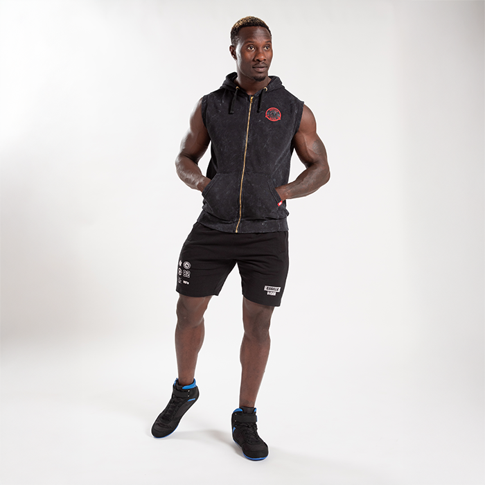 Silverdale Ermeless Hoodie Svart