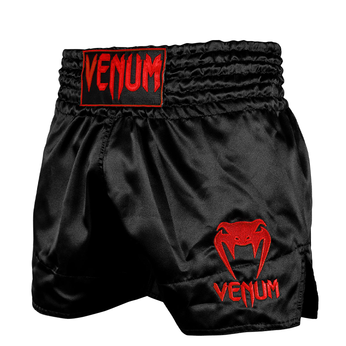 Classic Muay Thai Shorts Svart/R&oslash;d