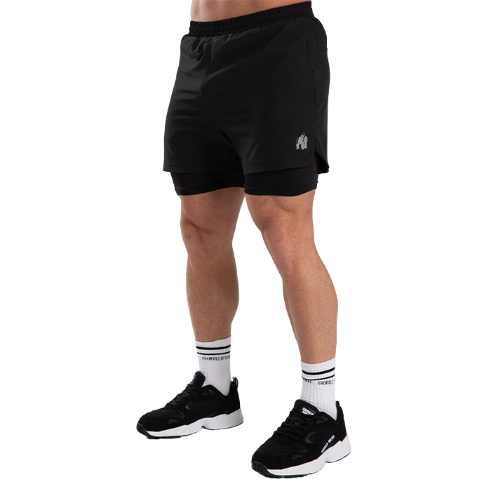 Cortez 2-i-1 Shorts, Black