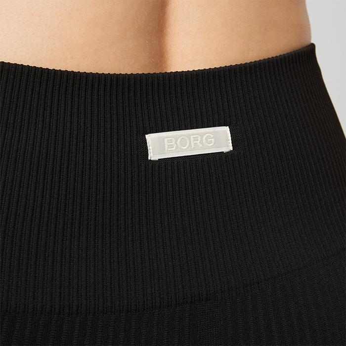 Seamless Ribbed Bukser Svart