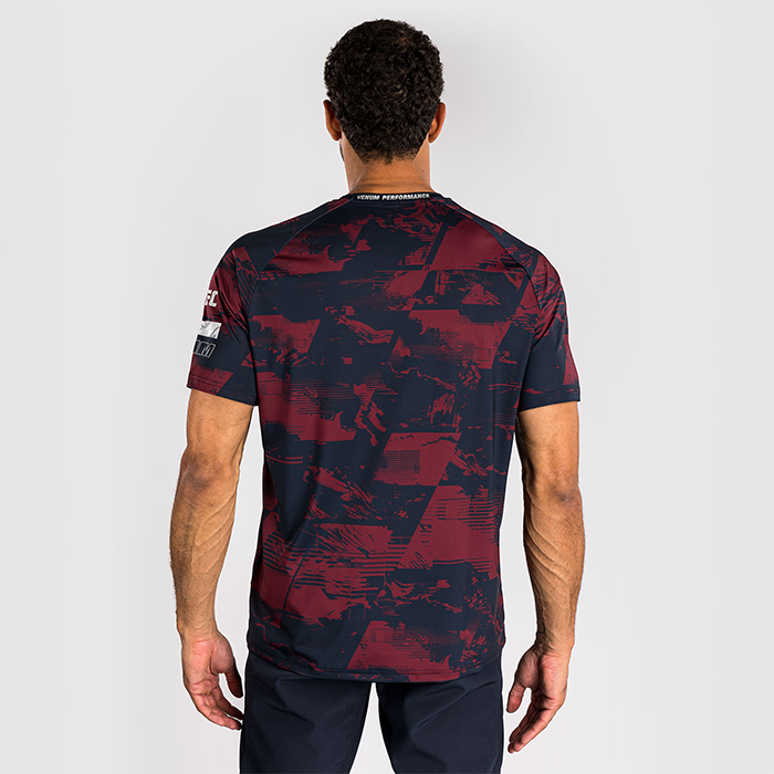 UFC Zenith by Venum Fight Week Dry Tech T-skjorte Bl&aring; R&oslash;d Gr&aring;