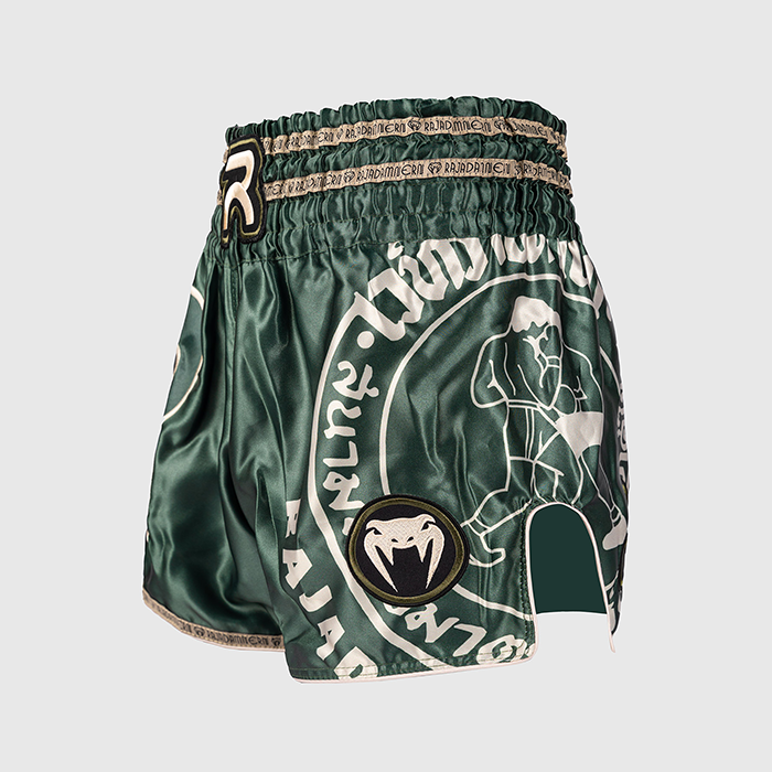 Venum Rajadamnern Muay Thai Shorts Gr&oslash;nn