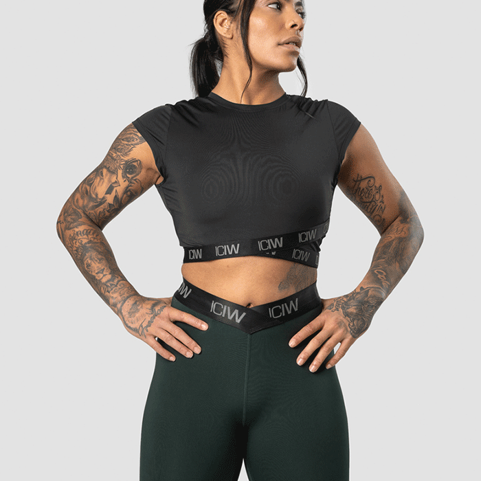 Ultimate Training Cropped T-shirt, Black