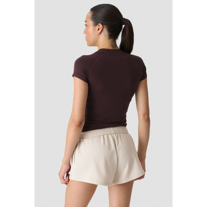 Smooth Seamless T-skjorte Brun