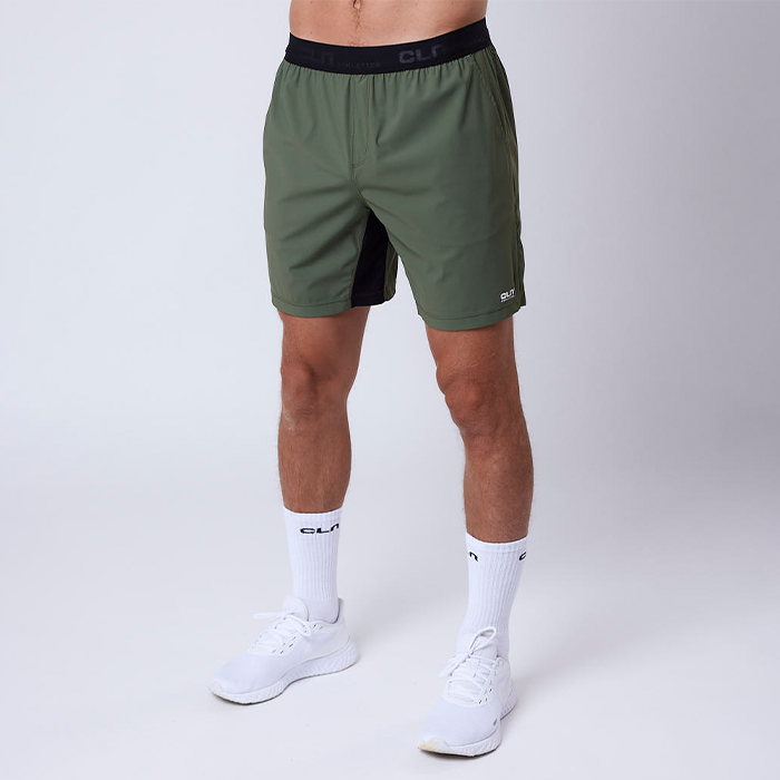 PR Stretch Shorts, Moss Green