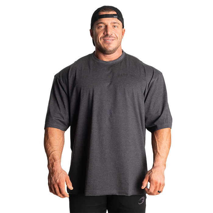 Division Iron Tee, Dark Grey Melange