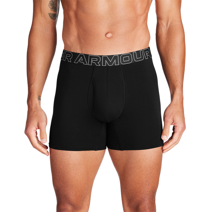 M UA Perf Cotton 6in, Black