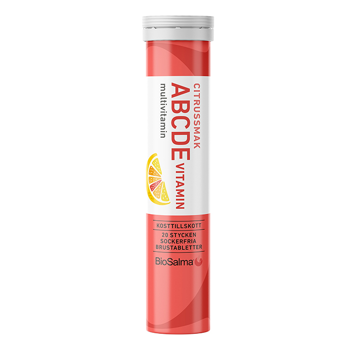 ABCDE-vitamin Sitrus 20 brustabletter