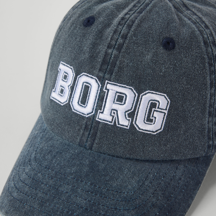 Borg Washed Bold Logo Caps M&oslash;rkebl&aring;