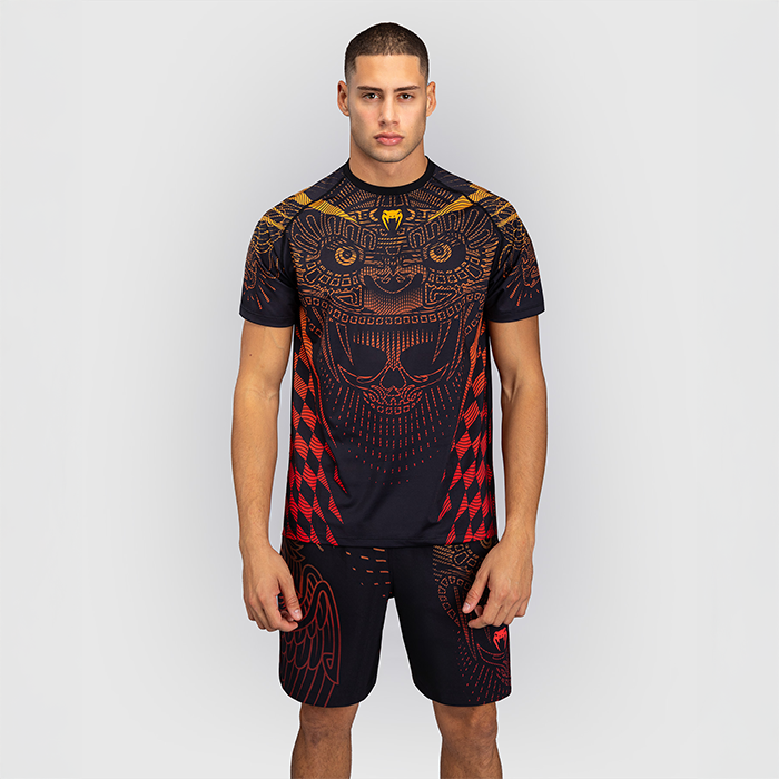 Venum Quetzal Fury Dry Tech T-skjorte Svart Rød Oransje