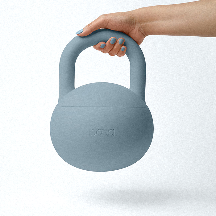 Kettlebell 10 lb 4,5 kg Bl&aring;