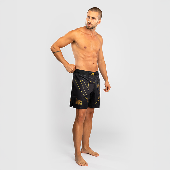 Serpenti Fightshorts Svart S&oslash;lv Gull