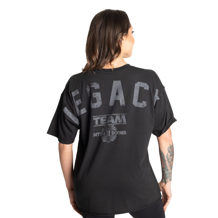 Legacy Oversized T‑Skjorte Vasket Svart