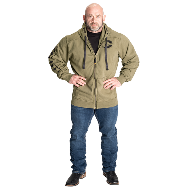 Pro Gym Hoodie Acid Wash Gr&oslash;nn